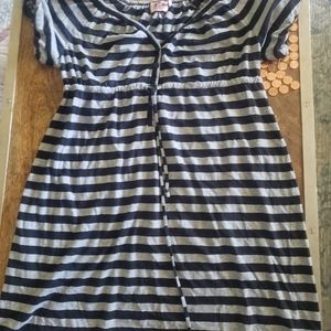 Juicy couture, XL, black & gray baby doll dress.